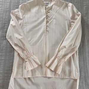 FRAME (Denim) Collarless Henley Shirt Small